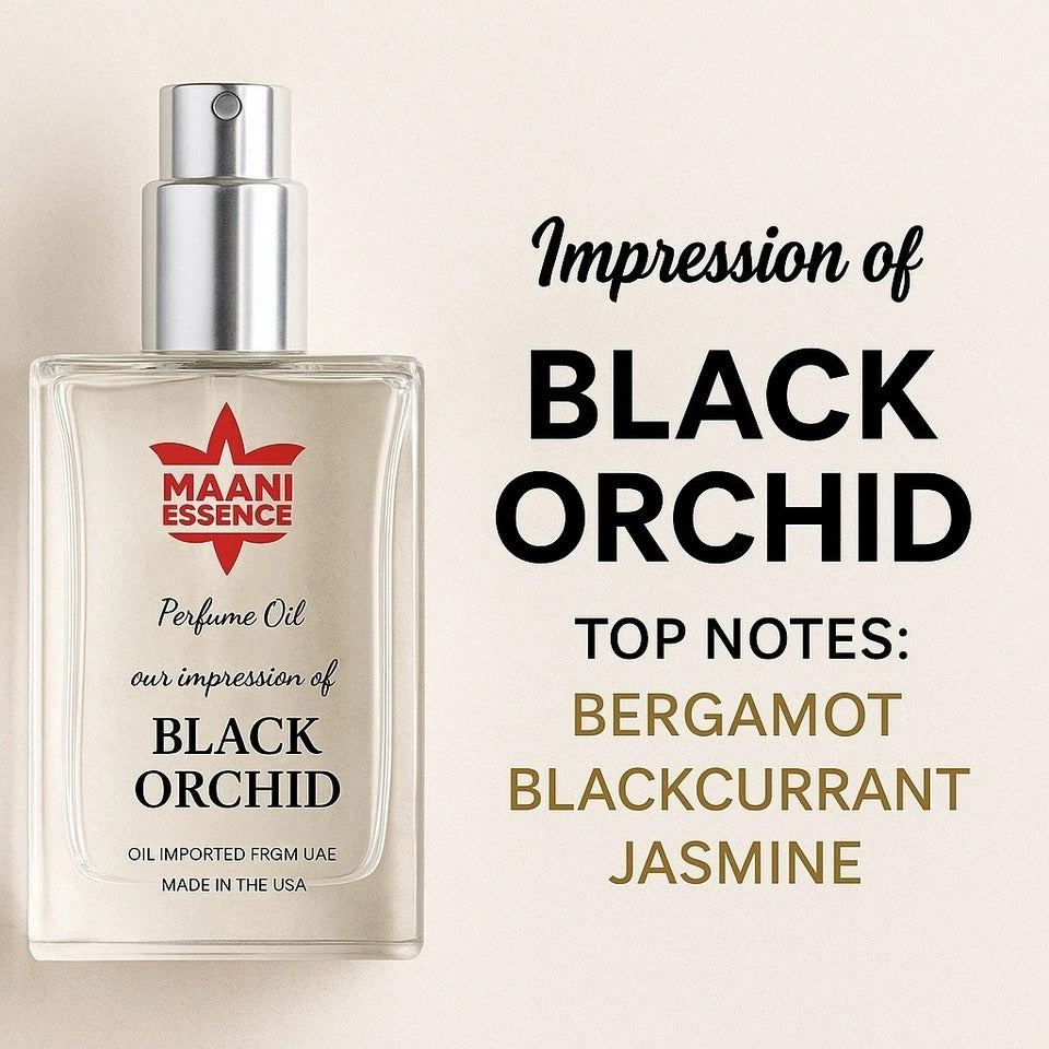 Maani Essence Our Impression of Black Orchid , Eu Da Parfum , Long Lasting 12-14
