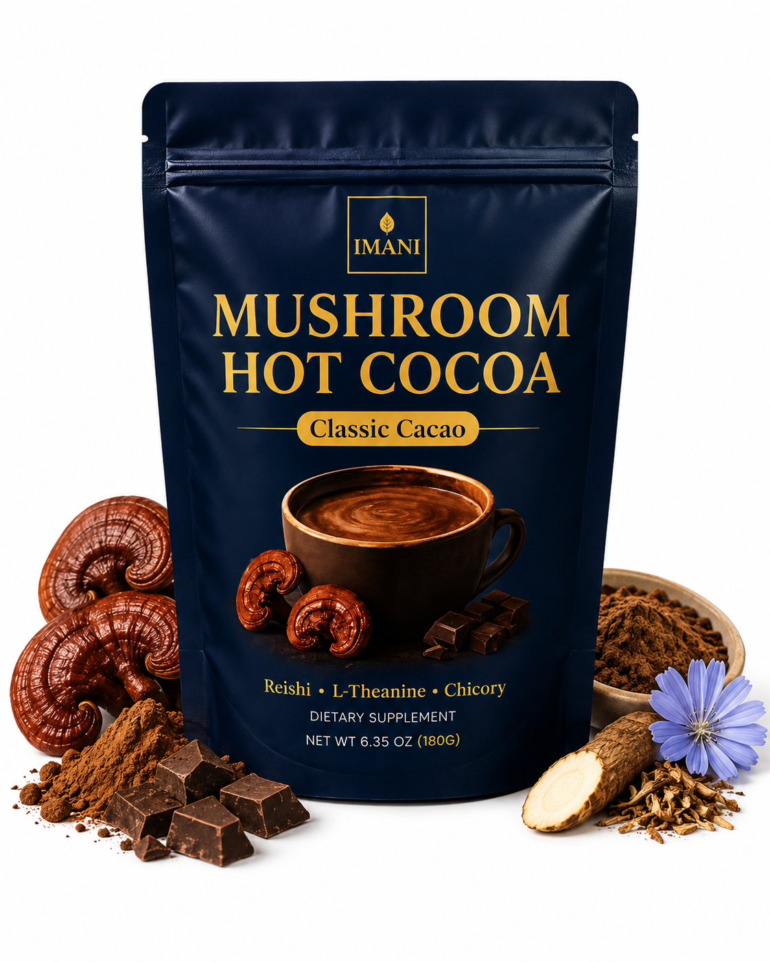 IMANI Mushroom Hot Cocoa – Nighttime Wellness Blend