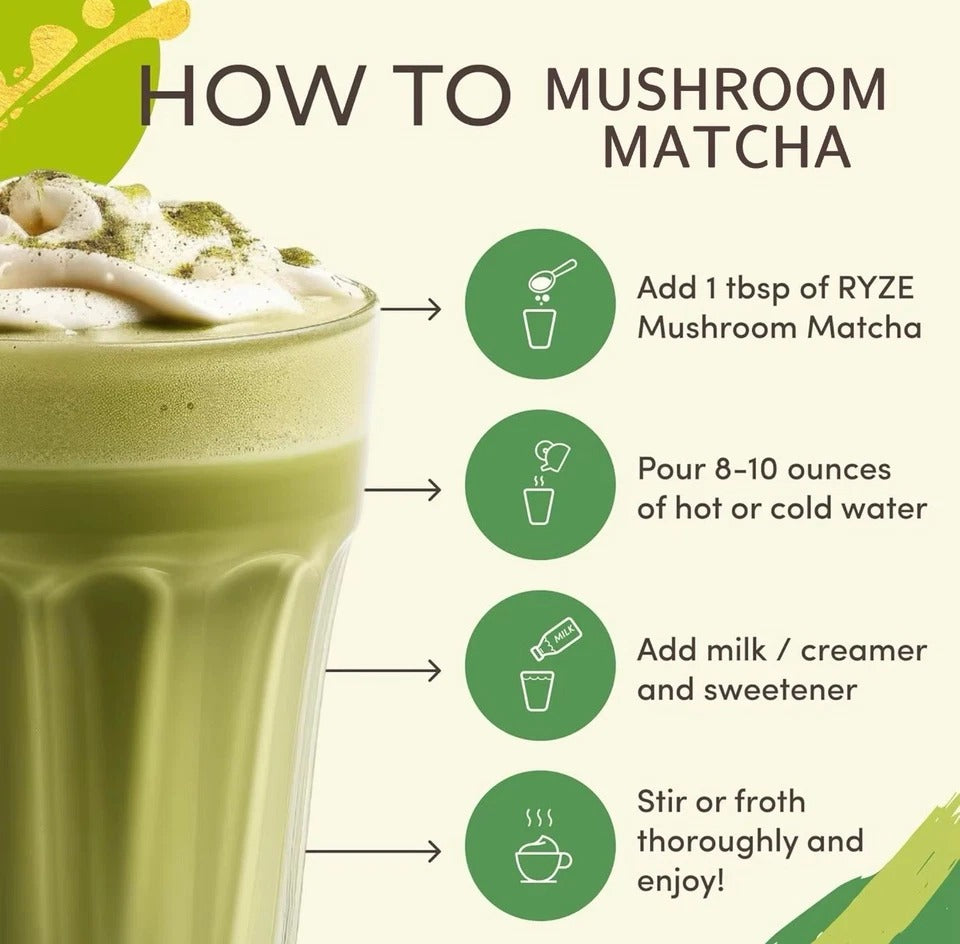 Mushroom Coffee + Matcha + Cacao Superfood Bundle | 7-in-1 ENERGY/FOCUS/GUT SUPP