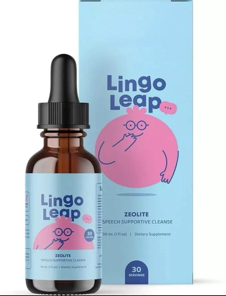 Lingo Leap Children's Drops - Zeolite Detox for Speech Delays Therapy 30ml/1oz