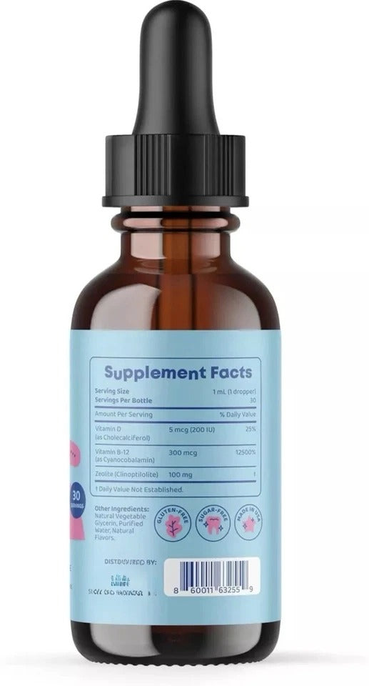 Lingo Leap Children's Drops - Zeolite Detox for Speech Delays Therapy 30ml/1oz