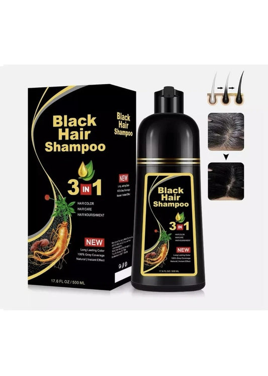 LIGHT BROWN color Hair Dye 3in1 Hair Shampoo Instant Hair Dye Herbal Ingredients